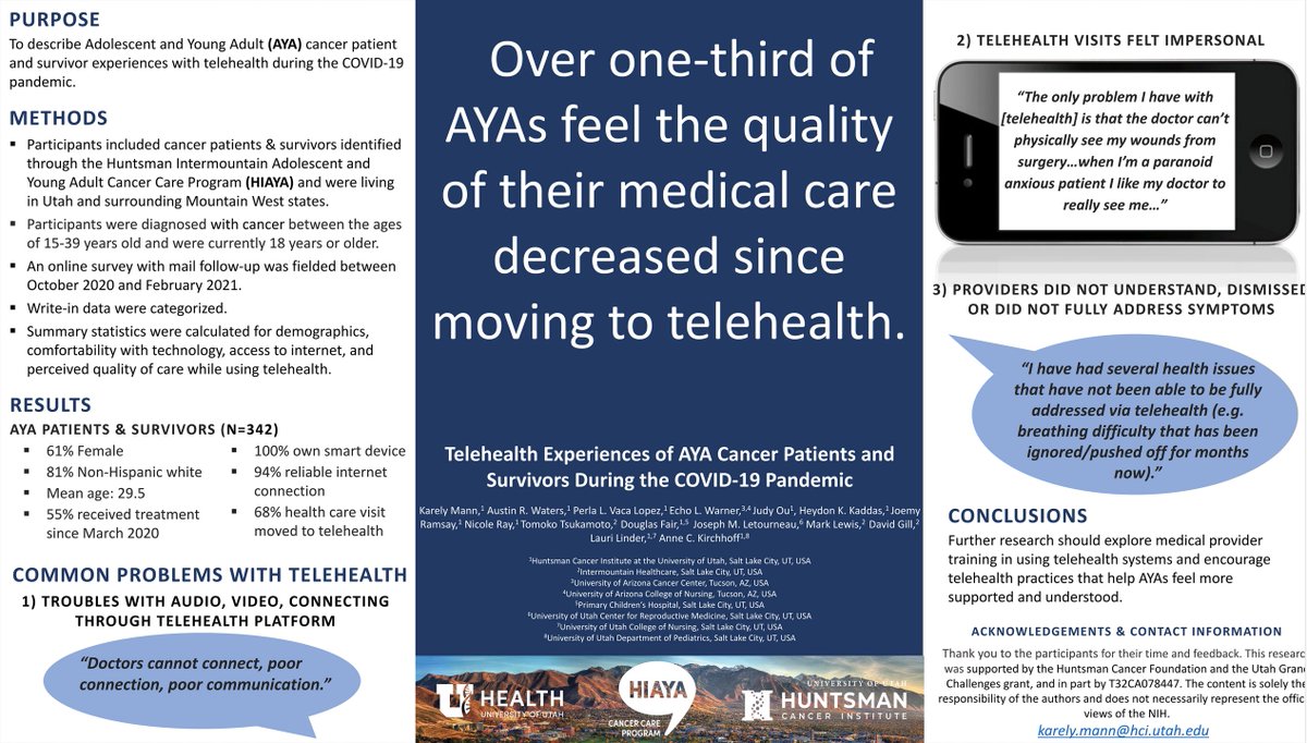 For Adolescent and Young Adult Cancer Awareness week we want to introduce you to the members of the Kirchhoff Research Group, which focuses on understanding and improving the health of pediatric, adolescent, and young adult cancer survivors.

#AYAcancer #AYAware 

🧵