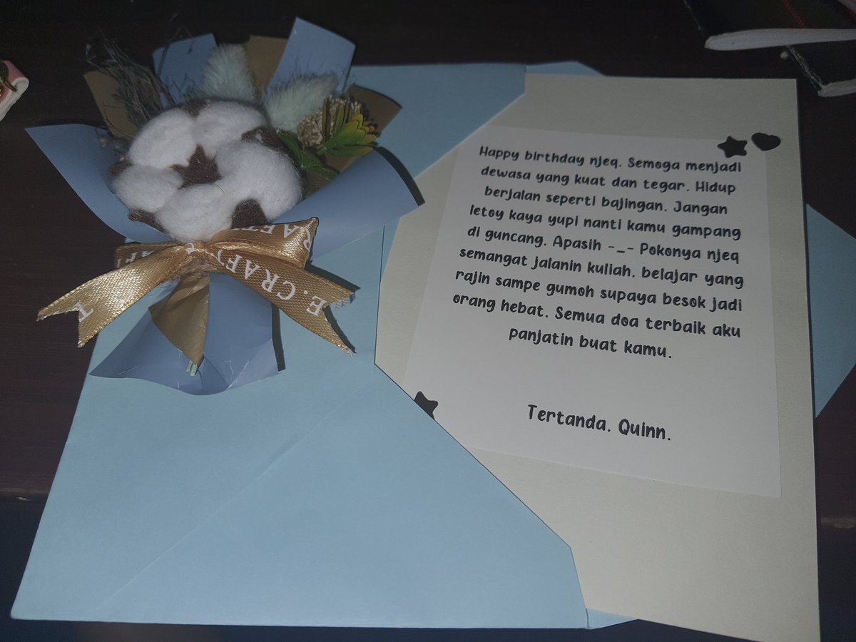 Diduga njeq gagal mleyot karena diberi surat cinta manis seperti ini🥺

Makasih, <a href="/noheaneLa/">🎰</a> 💜