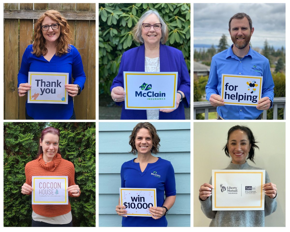InsuranceWA's tweet image. Thank you friends!  We are so grateful to everyone who supported our Make More Happen campaign benefitting Cocoon House.  Our combined efforts resulted in donations of $20,000-- $10,000 from @Safecoinsurance @LibertyMutual  and $5000 each from Alpine Cleaning and @InsuranceWA