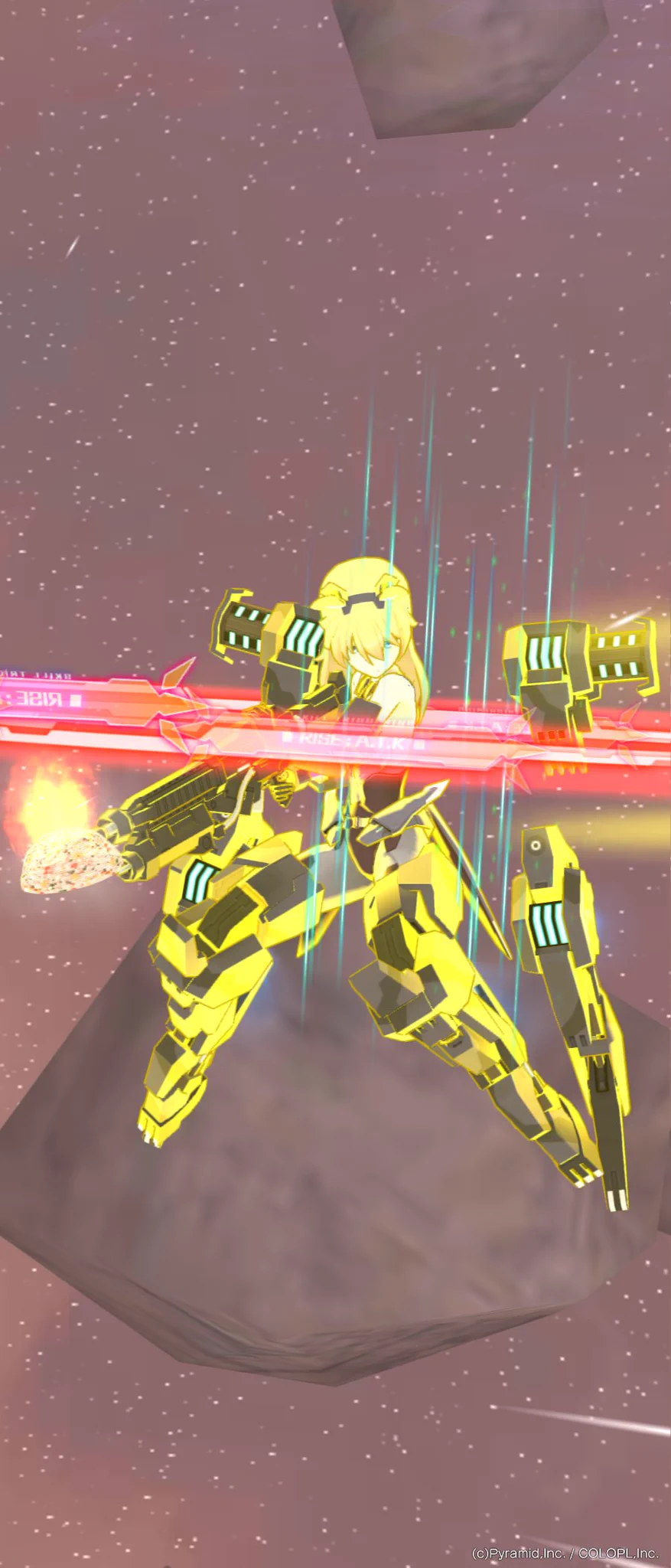 ソシャゲの面白いバグ、銃口からチャーハンのようなエフェクトが出てしまうｗｗｗ