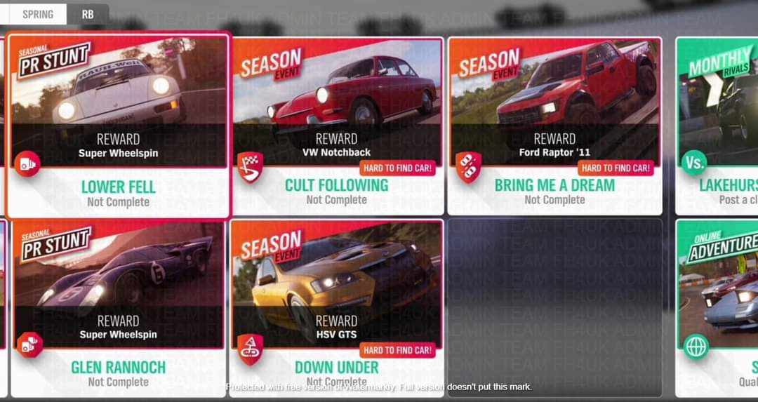ForzaHorizon5UK's tweet photo. FH4 S34 Summer
New car (Porsche 356 RSR)
6 existing cars
Photo Challenge! #DriveLikeTheWind
Summer Playlist
Trial / PGG
Showcase Remix
Weekly Forzathon (Tankpool24)
3 PR Stunts
S34 Rewards
50% - Backstage Pass
80% - Toyota Trueno
https://t.co/buqlx9GYnb
#ForzaHorizon #H4FB https://t.co/xbXxPyASo5
