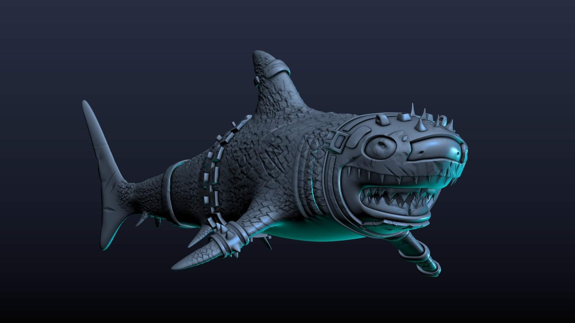Lemplim on X: Armor shark blender 2.79 #3d #lemplim #blender #game  #modelling  / X