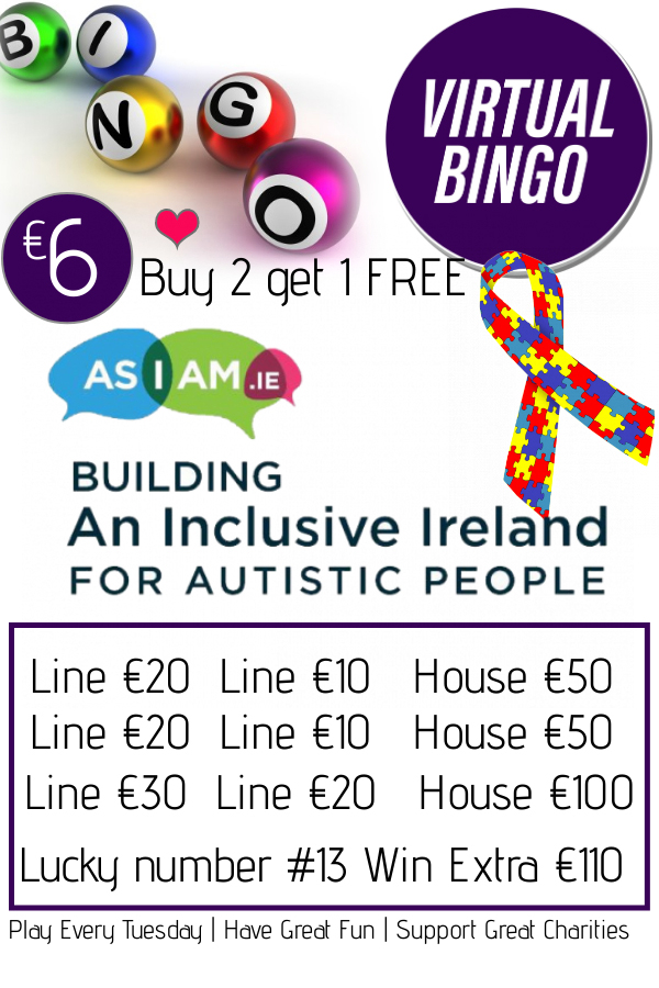 virtualbingo1's tweet photo. ππhttps://t.co/g1wyPBv4L3
How to Play π https://t.co/9c29xUnKE5
#CharityTuesday Bingo
Supporting AsIam,
#autism #autismawareness #ireland #asd
#autismawarenessmonth #asiamchallenge #autismspeaks #cerebralpalsy
#family #replaceyourlace #specialneeds https://t.co/JDJ5w3iLMW
