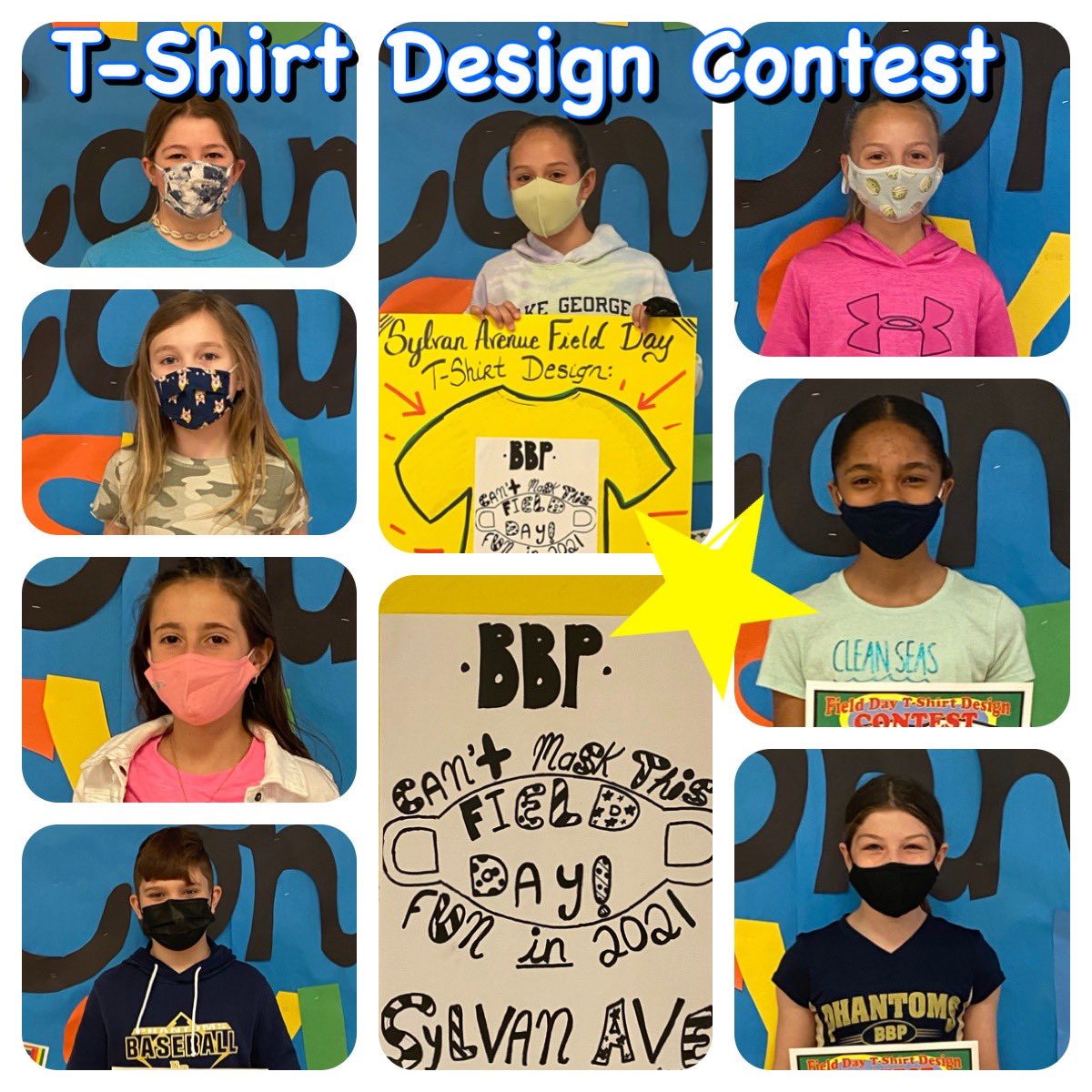 mrs_bbp's tweet image. 8 Finalists and 1 winner for the Annual @BBPSylvan Field Day T-shirt Design Contest! Congratulations to Maya on her winning artwork! Can’t wait to see it printed on all of the field day shirts! @sylvanavepta @BBPSchools @BBPArtandMusic
