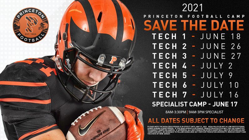 Thanks for the camp invite <a href="/PrincetonFTBL/">Princeton Football</a>