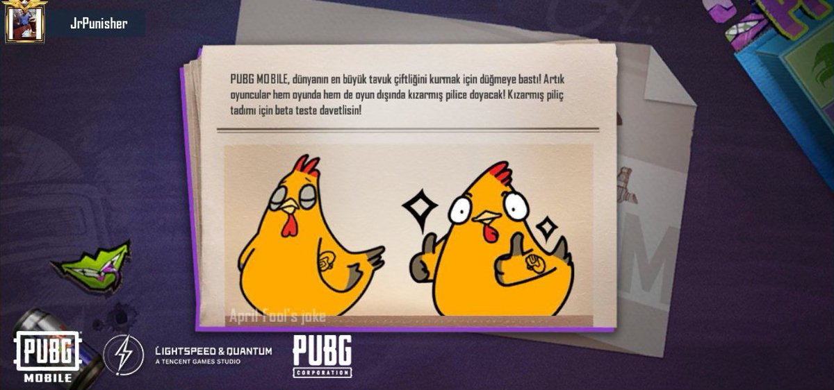 PUBG MOBILE官方，宣布建设全球最大的超级养鸡场！ share.pbgcj.com/recallfriend.p…