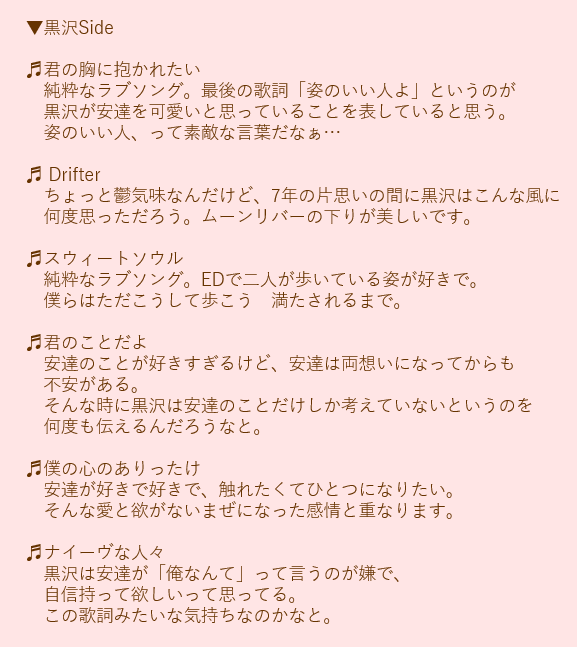 Momo 各曲解説 プレイリストは1月くらいに作ったんですが チェリまほが大好きであると同時に私がいかにキリクラであるかを思い知る作業にもなりました 沼が深い スピッツでもやってみようと思っているのですが これ体力が必要よ チェリまほ