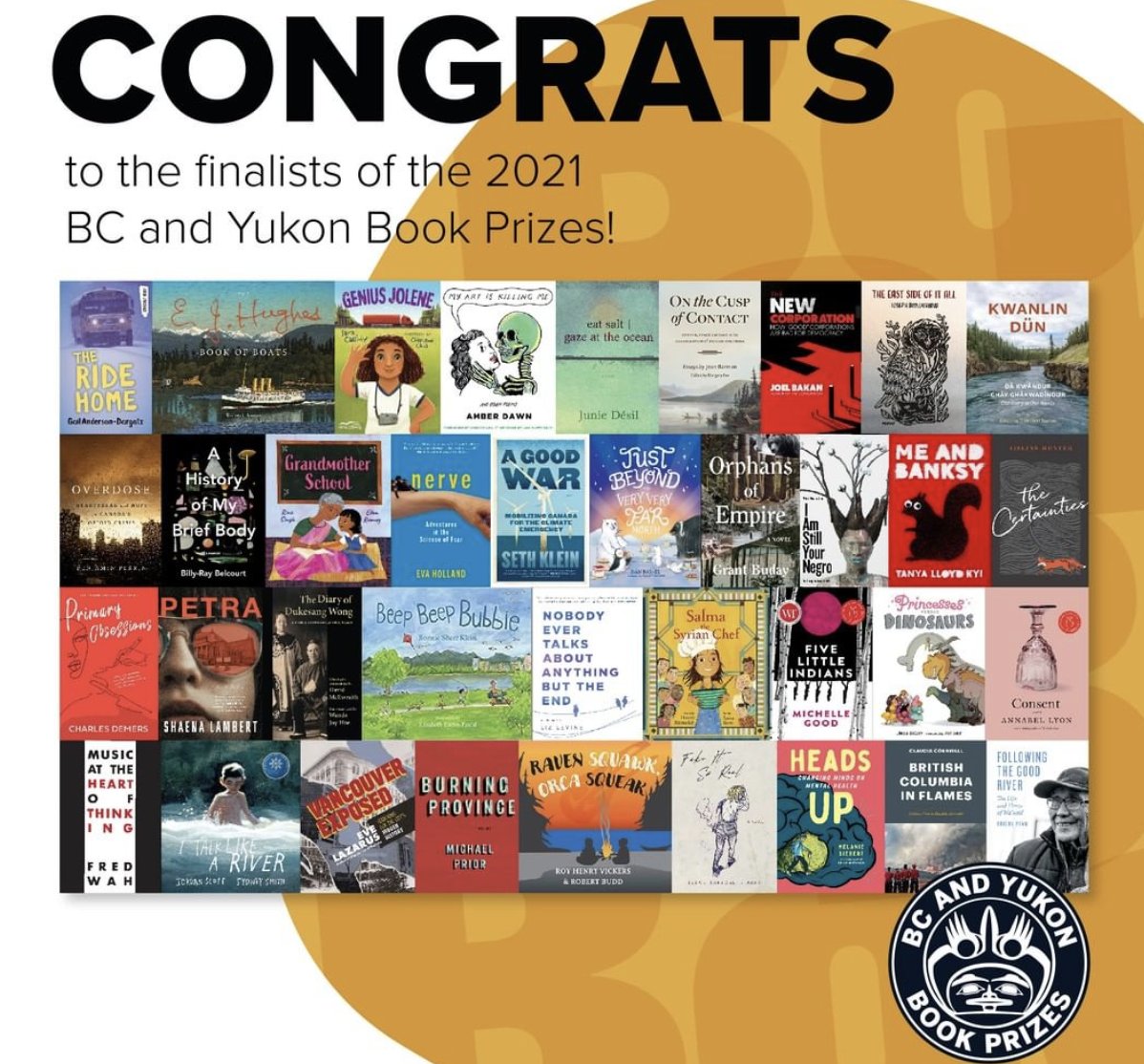 @RHVickers @lucky_budd Congratulations you guys on your shortlisted book #RavenSquawkOrcaSqueak! #BCWriters @BCArtists #bcyukonbookPrize