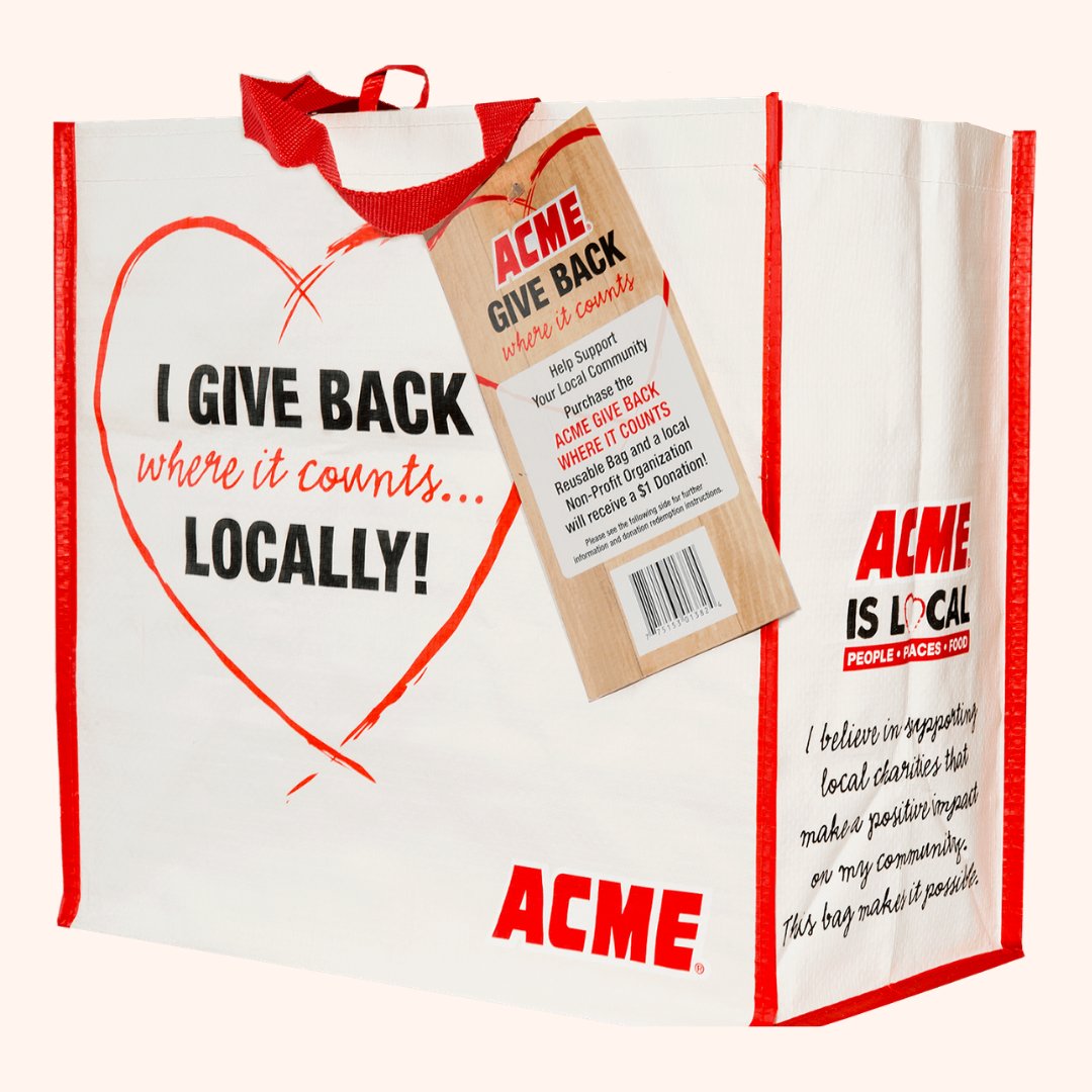 You can give back to Bringing Hope Home by picking up a $3.00 reusable GIVE BACK WHERE IT COUNTS Bag at the ACME located at 507 Prospect Avenue, Little Silver NJ. in April. We will receive a $1 donation for every bag sold this month.