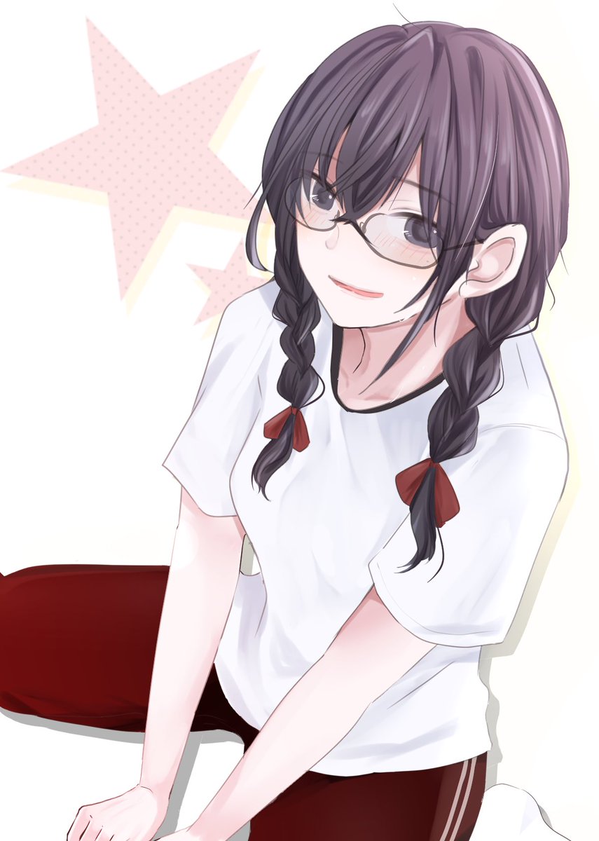 やづきꪔ Skeb募集中 跳び箱飛べなそう 可愛い イラスト 女の子 体操着 メガネ T Co 00zqu6iudk Twitter