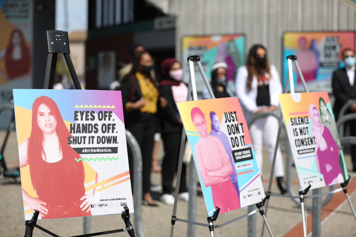 AliciaTrost's tweet photo. Don’t miss @KQEDForum today at 9:40am as they shine a light on @SFBART’s #NotOneMoreGirl campaign to address gender-based violence and sexual harassment on transit. @HaleemaTheB @bettiono and a youth leader will be on the show talking about how all riders can get involved. https://t.co/N16CeCOmOl