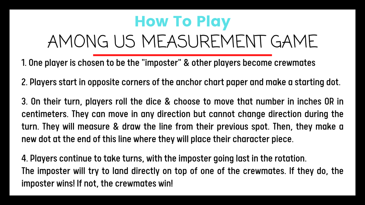 PCS_ElemMath's tweet image. We know students are loving @AmongUsGame, so we&apos;re so impressed with the way Ms. Brown used it to engage her class in this measurement game! #iteachmath