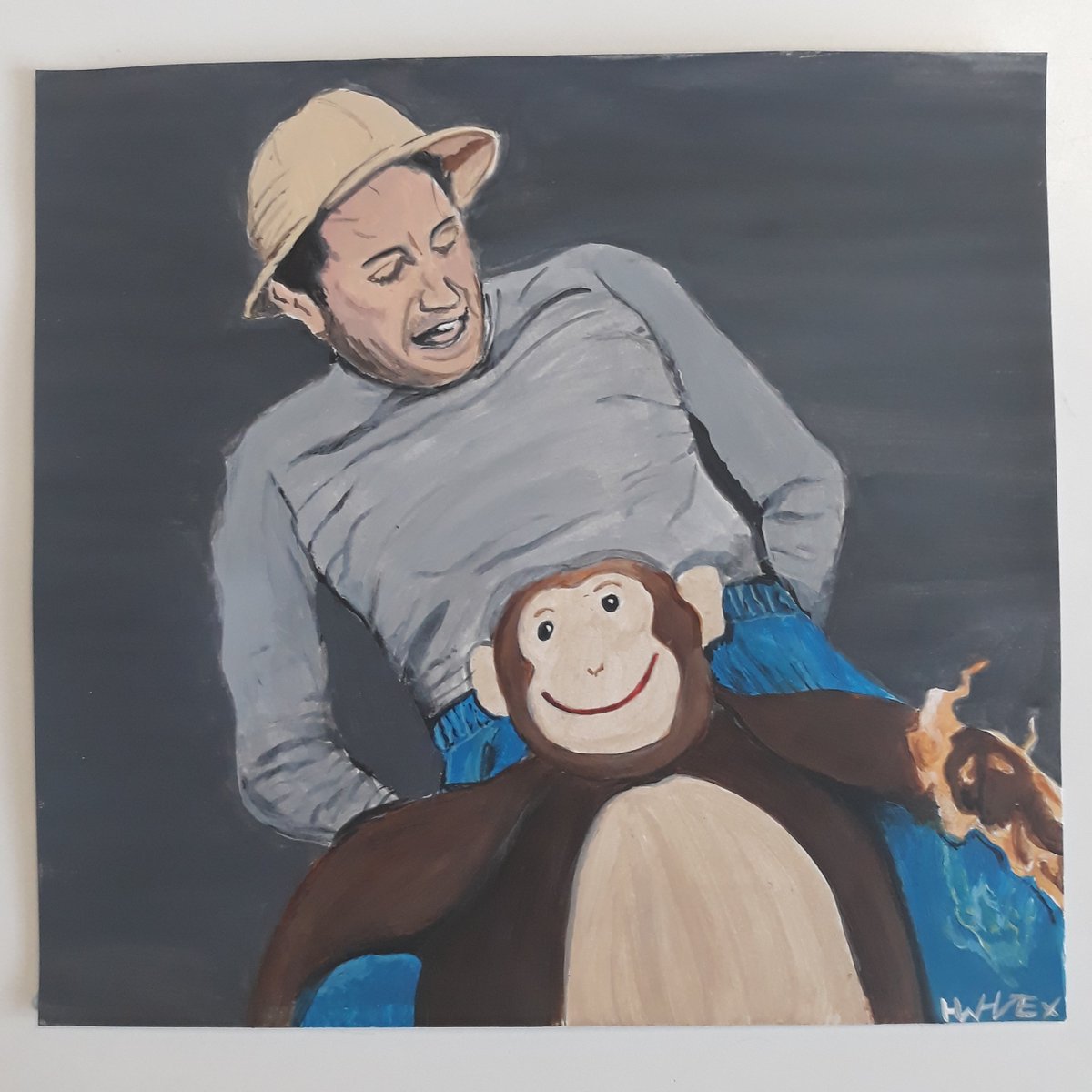 AcasterChip's tweet image. Finally finished my Meet The Richardsons painting of @RonJichardson in anticipation of season 2 😌 @UKTVPlay @LucyABeaumont