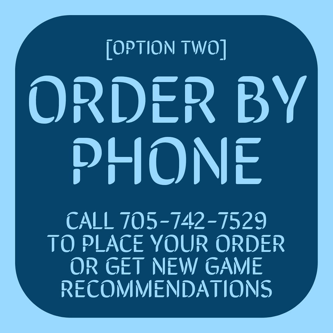 You say 'Stay at Home' order, we say 'Play Lots of Games' order.

Looking to bring something new to the table?You can order online (boardwalkptbo.ca), give us a call (705-742-7529), or drop us a DM and we can help find the perfect game. #ptbo