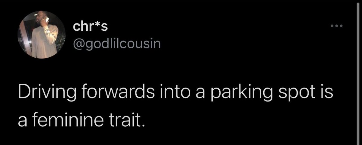 Pulling in a parking spot forward