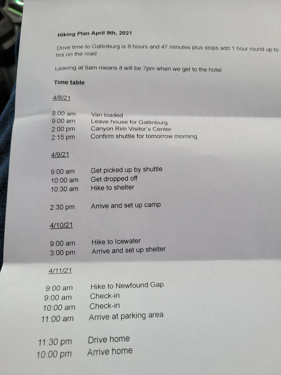 jimkomara's tweet image. Sometimes I feel a little too organized. #smokymountains #Gatlinburg #hiking #outdoors