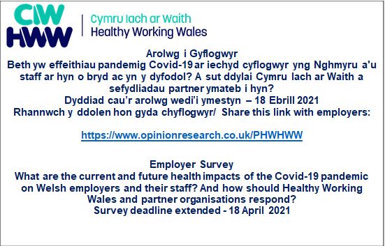 Please take a moment to help out our friends in the  NHS online.ors.org.uk/landing/48
Cymerwch eiliad i helpu ein ffrindiau yn GIG Cymru

Diolch/Thank you
