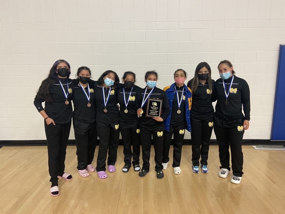 Milby_HS's tweet photo. Congratulations to our Girls Wrestling team for their 2nd place win at the District meet! 7 will be moving on to the regional meet next week in Dallas! Go Buffs! https://t.co/nbStVViwU0