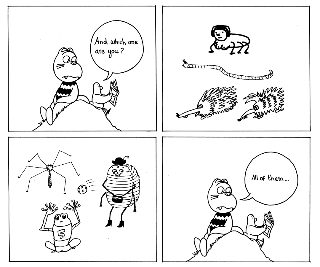 R_T_Short's tweet photo. Yesterday's strip. Klaus pursues the expression of his innermost, through humorous drawings. https://t.co/Cnf4sCcav6