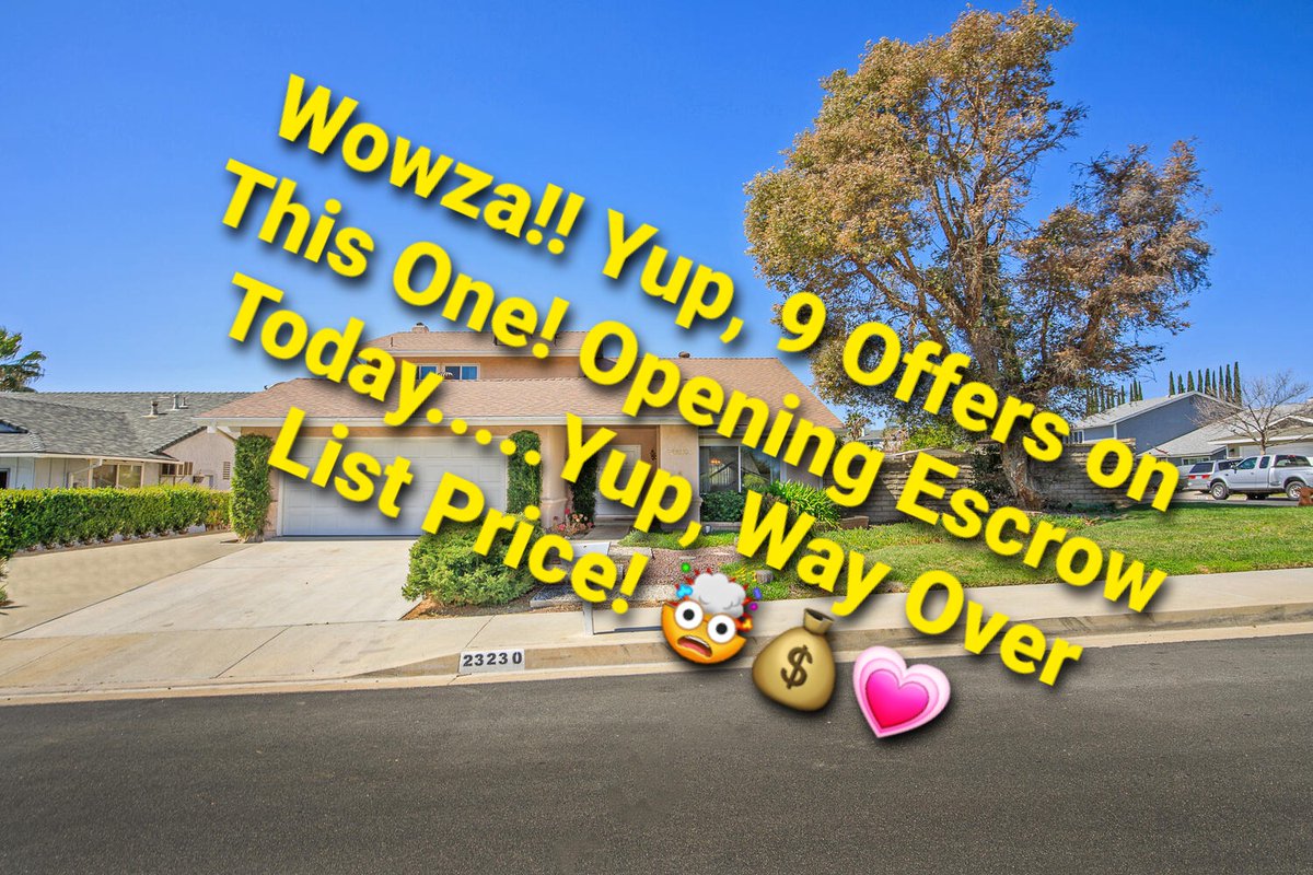 Thankful Thursday! 💗 2nd escrow opening this week! 🏁 My Sellers are pretty happy right now!! 💰💰#WitzRealEstate #SantaClaritaRealEstate #valenciarealestate #thursdaymorning