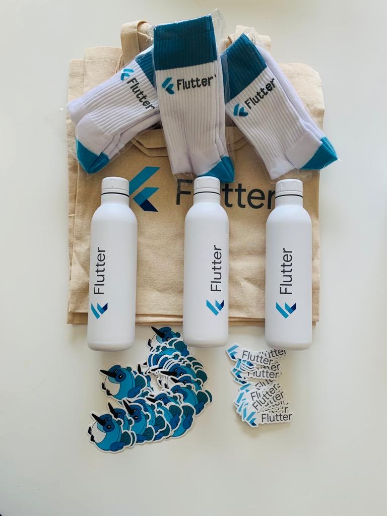 sumithpdd's tweet image. Goodies for hosting #flutterengage event. Thanks dev relation team ⁦@Google⁩  Will pass down few  back to ⁦@gdgcph⁩ community in the next #flutter event!