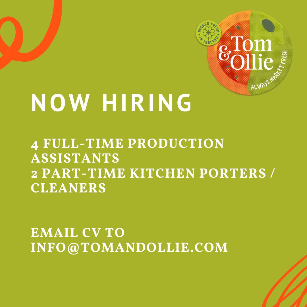 Tomandollie Looking to grow their team at Glenwood business park ⁦<a href="/Food_NI/">Food NI</a>⁩ ⁦<a href="/StGeorgesMarket/">St George's Market ❤</a>⁩ !