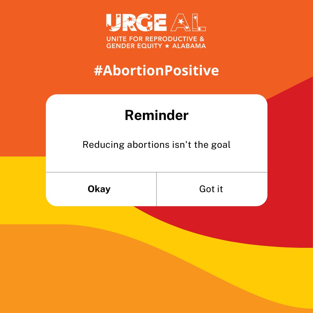Many people aren't able to access the abortion care they need. So why would we aim to reduce the number of abortions? The world is better when those who need an abortion can get one easily, affordably, without stigma, and free from political interference. #AbortionPositive