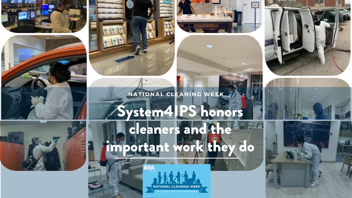 There's so many real heroes behind #System4IPS Find out more about #NationalCleaningWeek and our rockstars!

👉🏾👉🏽👉🏼 hubs.li/H0KJtpC0

#essentialworkers #cleaning #janitorial #cleanteam #disinfection #infectionprevention #stopthespread #cleaningservice #RI #CT #MA