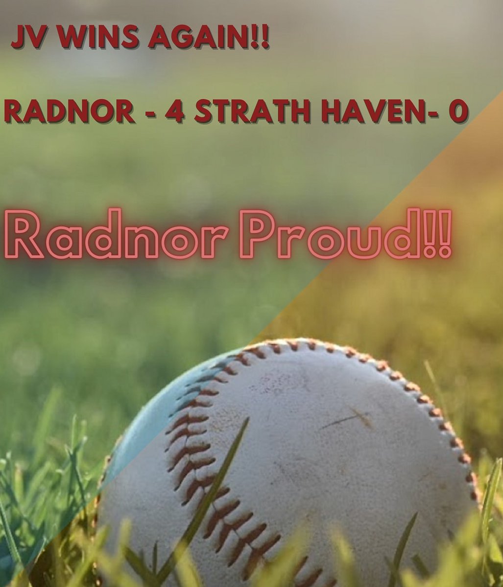Congratulations to JV on their shut-out win over Strath Haven yesterday!