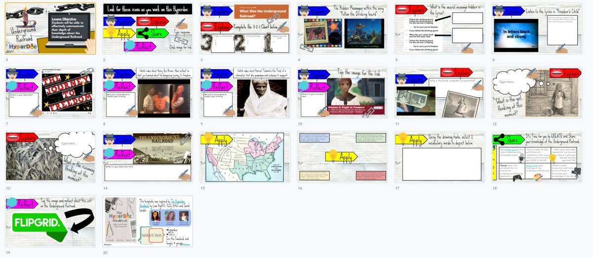 Score! Hyperdoc template for the amazing Harriet Tubman. Students can self-pace as they work through a variety of activities, can't wait to put it to use! #NISDITBingo