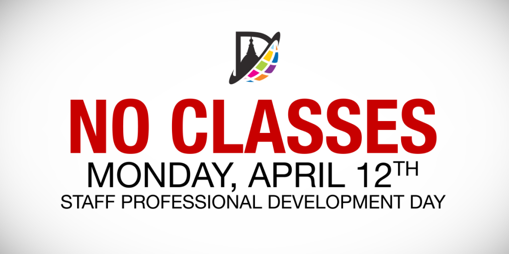 dentonisd's tweet image. Don't forget.  Monday, April 12th is a student holiday. Enjoy your three day weekend but it's cool with us if you want to use a little of that extra time reading your favorite book. #SpringisforReading