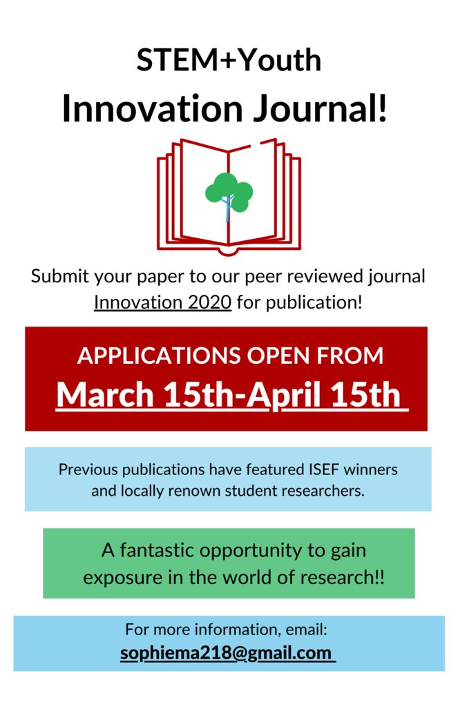 STEMYLou's tweet photo. 1️⃣ WEEK LEFT to submit your work to be published in our Innovation Journal! Apply at https://t.co/mV3aeFfJTK 📒🚀 https://t.co/q1qZYBCWMW