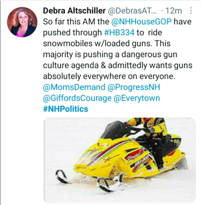 CarlaGericke's tweet photo. This NH D Rep says it like it's a bad thing. We @FreeStateNH peeps think it sounds pretty damn good! https://t.co/UmbKFwjCuL
