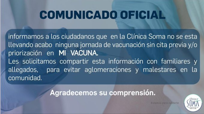 rabodeajip's tweet photo. Las voces oficiales en las clínicas tratando de aclarar y detener a la gente para que no acuda a vacunarse sin cita. https://t.co/vVSAVulOIH
