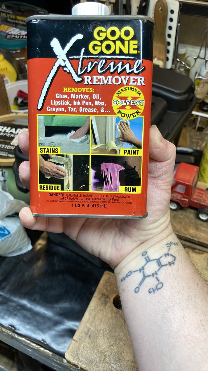 SlackerNY13669's tweet image. @psychostick Hey @rawrb, do you think Murph would approve of me drinking this to help cope with trying to help my parents clean up their basement. #GooGone #EXTREME