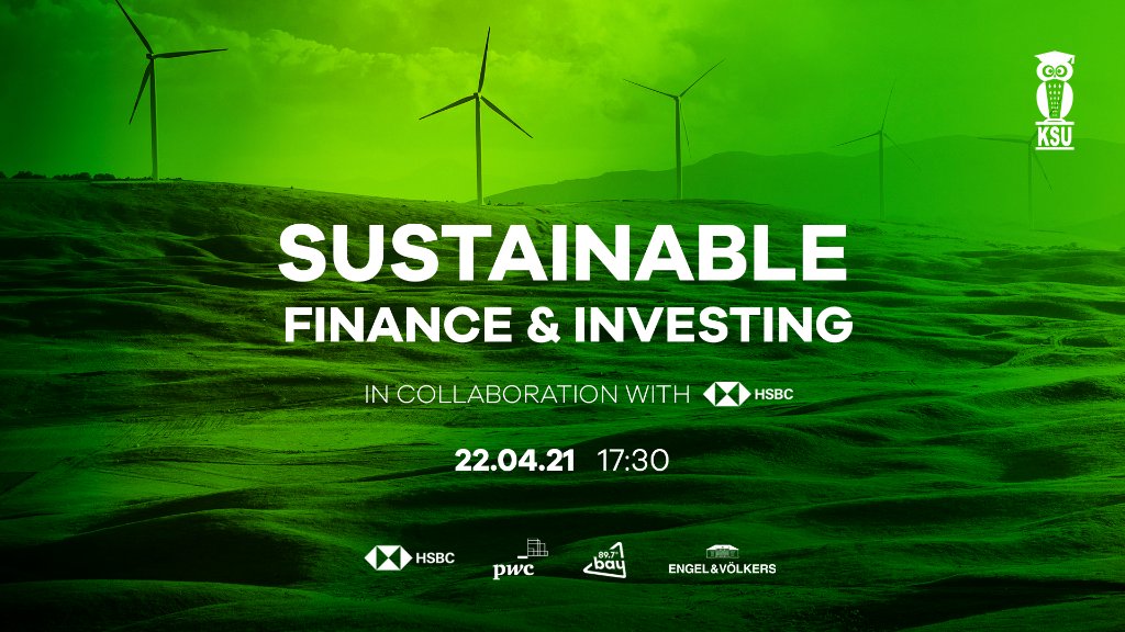 KSU in collaboration With HSBC Bank Malta is organising a webinar on Sustainable Finance & Investing. The webinar is open to all university students and will take place on the 22nd of April from 17:30 - 19:30 on Zoom. Register Now: grp.hsbc/6015HL3o9