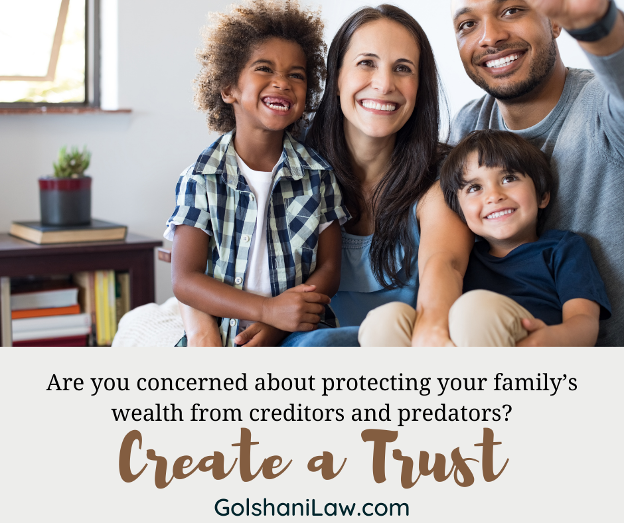 A trust can help protect your children's inheritance from creditors and predators.