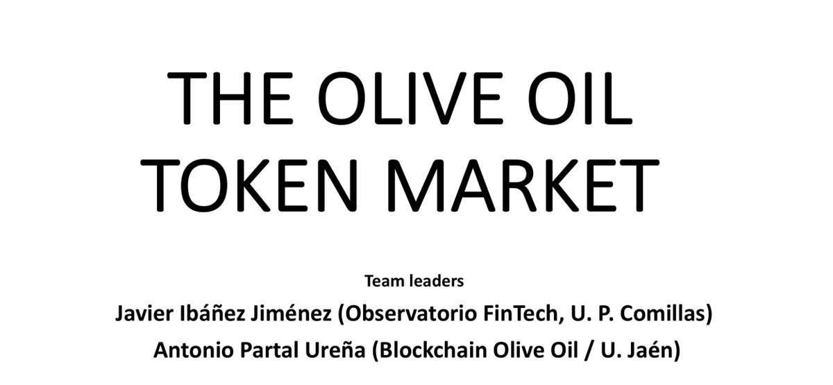 Alastria_'s tweet photo. "Olive oil in Spain is one of the most important products. Boosting the #blockchain in this market is one of the objectives of the main players in production and distribution". Antonio Partal, Prof of Financial Economy and Accounting (UJA) #TokenWorldConference https://t.co/PUrrEDsDDi