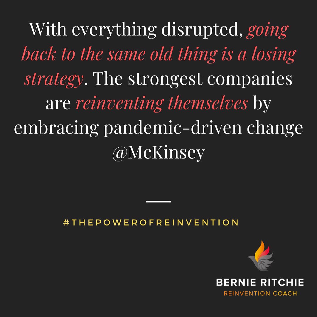 BernieLushCoach's tweet photo. #Reinvention is a super power in these turbulent times https://t.co/mSRp6Q5cKo