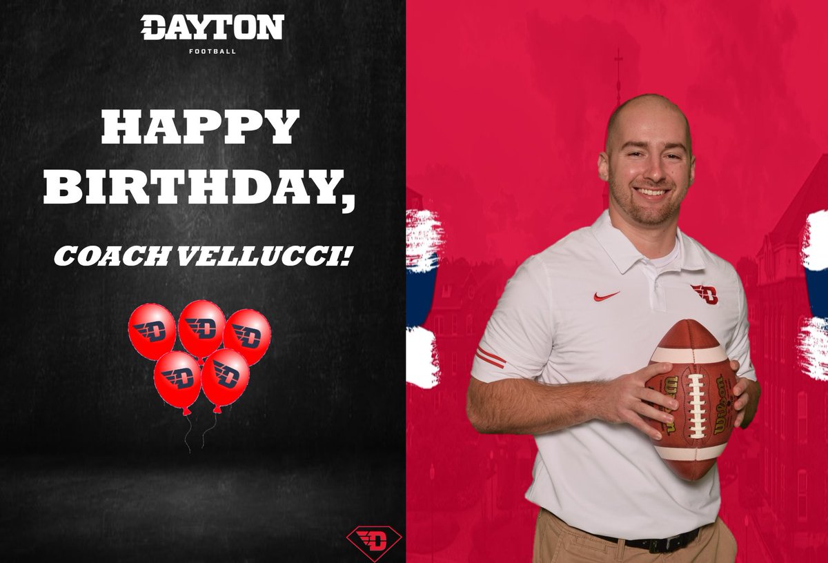 Happy Birthday to <a href="/CoachVellucci/">Jake Vellucci</a> . Enjoy the day brother! #GoFlyers ✈️ #RDD ♦️