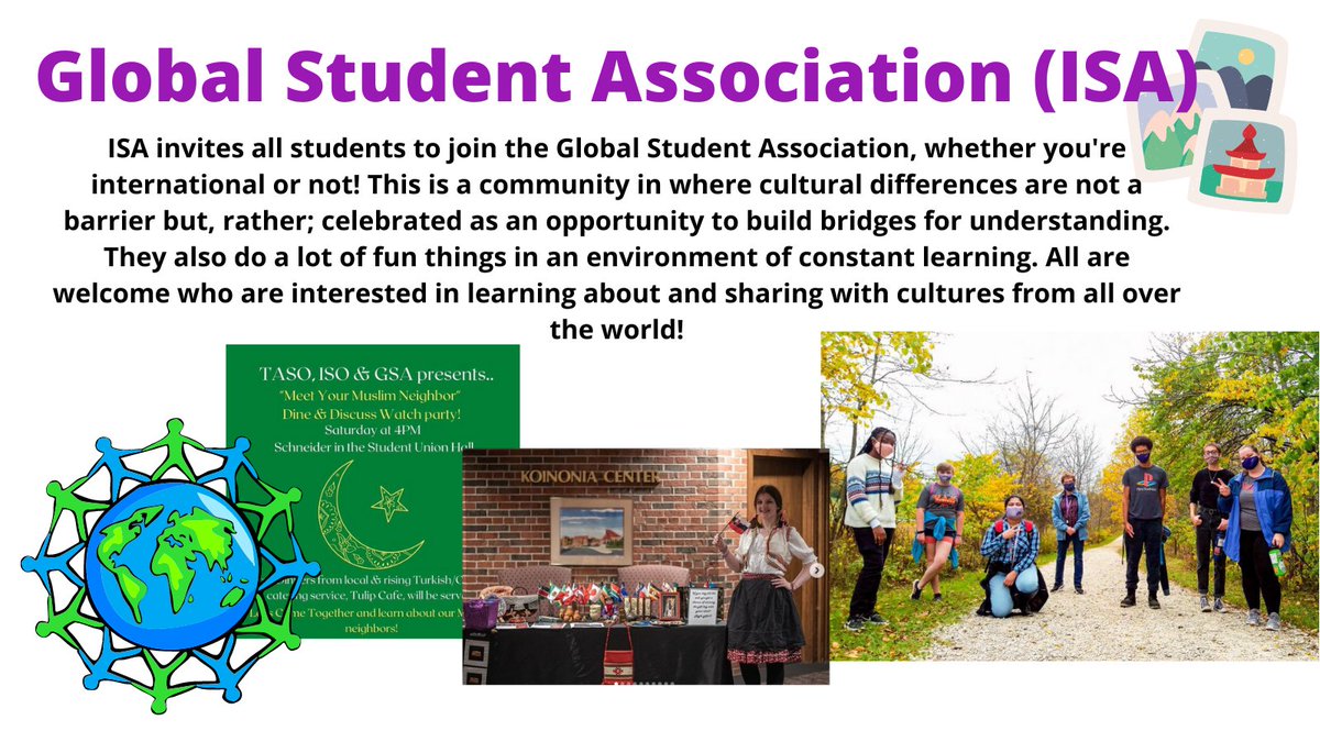 CapInvolvement's tweet image. Have you ever thought about studying abroad or learning more about our global community? Joining the ISA provides students with the opportunity to make friends from all over the world without leaving Bexley! Check out their Instagram @gsacapitaluniv to learn more!