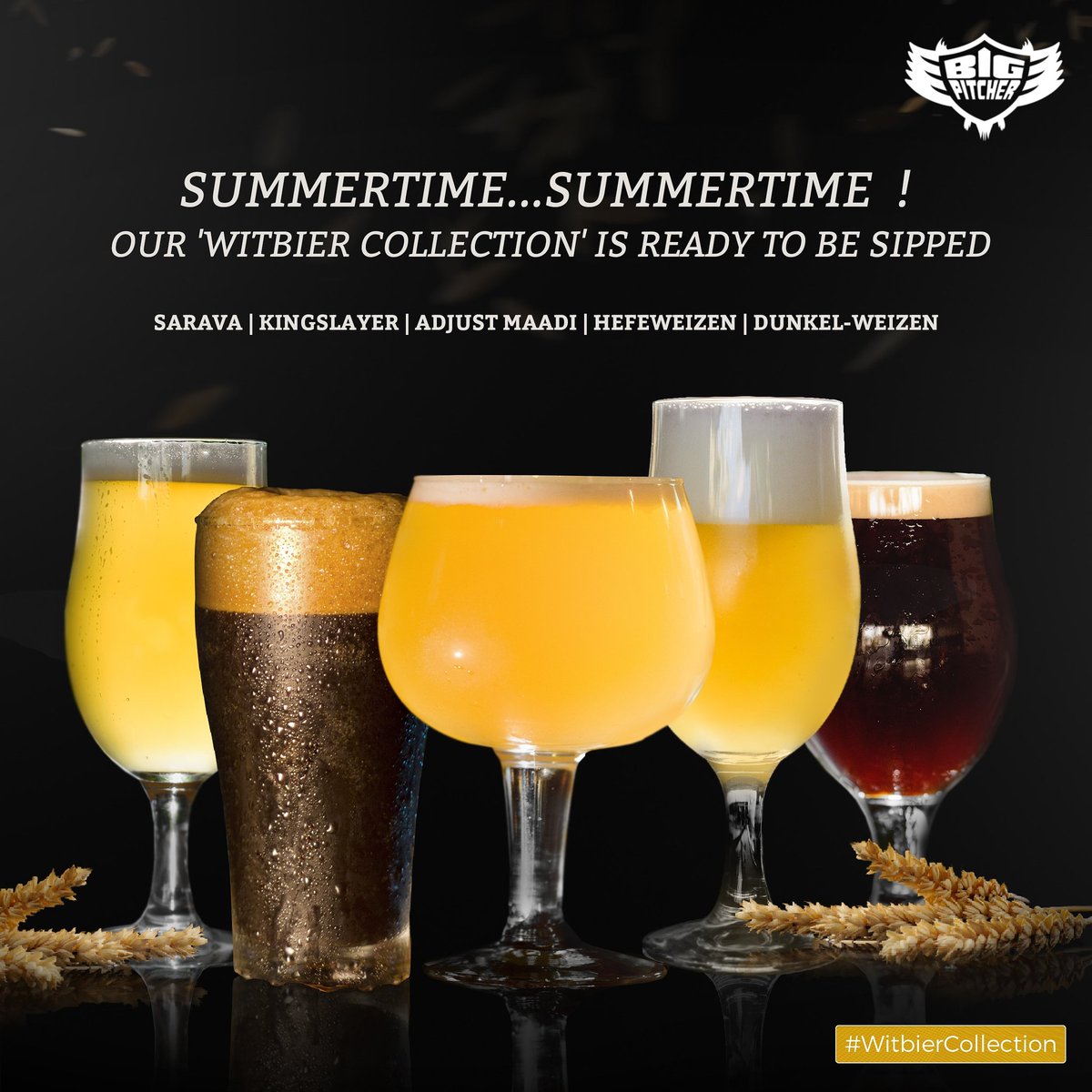 The most refreshing and thrilling collection of Witbier is in town to beat the summer heat with a cool sip along with some finger licking food in a memorable ambience.
Drop into Big Pitcher and enjoy our freshly crafted summer brews.For Reservation &amp; Queries contact 08045530000