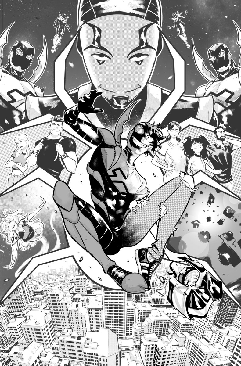 x.com/DCComics/statu…
My Blue Beetle artwork revealed!!!!
I'm part of the #DCRoundRobin , with an amazing team with writer Josh Trujillo and editor Andrew Marino on the pitch of #BlueBeetle!! VOTE FOR BB!