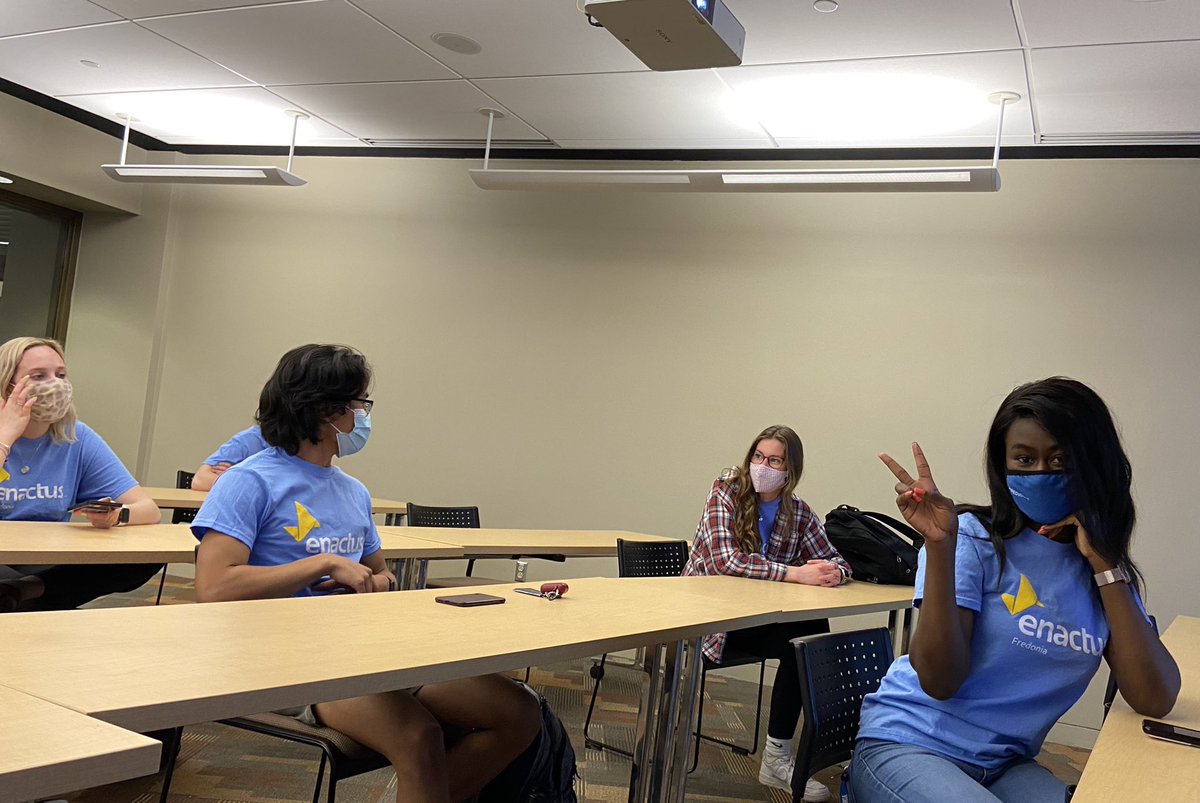 FredoniaENACTUS's tweet image. We had the pleasure of having an alumni guest speaker who was a former ceo of enactus, Justin Cunningham, who talked with us about his organization @SocialWorks! Thanks Justin for sharing your personal experiences and tips about creating your organization! #letthatstuffgo