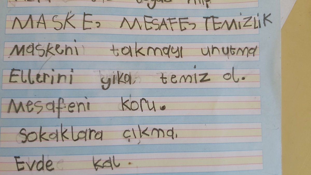 dyerlikayaio's tweet photo. 1-A sınıfından mesajınız var. 
#covid19dedektifleri
@baliseyhkay @serkan_akpinar5 @TC_kkalevalilik @kirikkalemem @azizsen0681 @symcngz @emine_erciyas @teomanagus https://t.co/7MnYsMfhsQ
