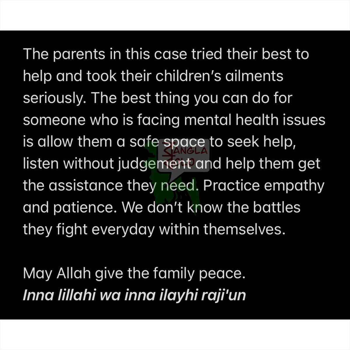 BanglaBolo's tweet photo. #MentalHealthAwareness https://t.co/bAB5HVfdTM