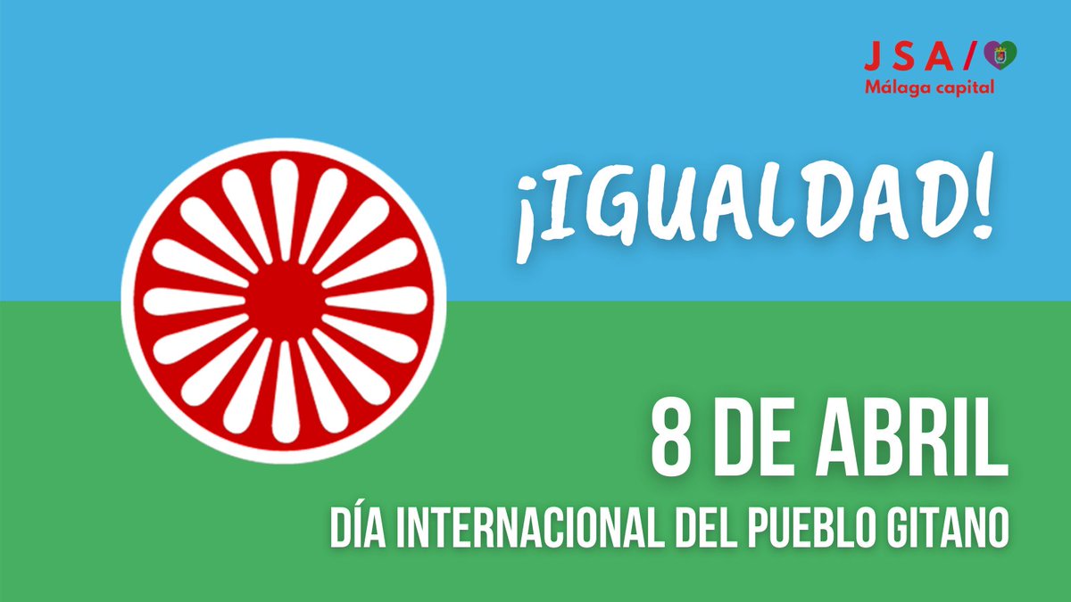 💙💚En el #DíaDelPuebloGitano queremos reafirmarnos en nuestra defensa de la igualdad de oportunidades y la no discriminación.

¡Por una sociedad de iguales!