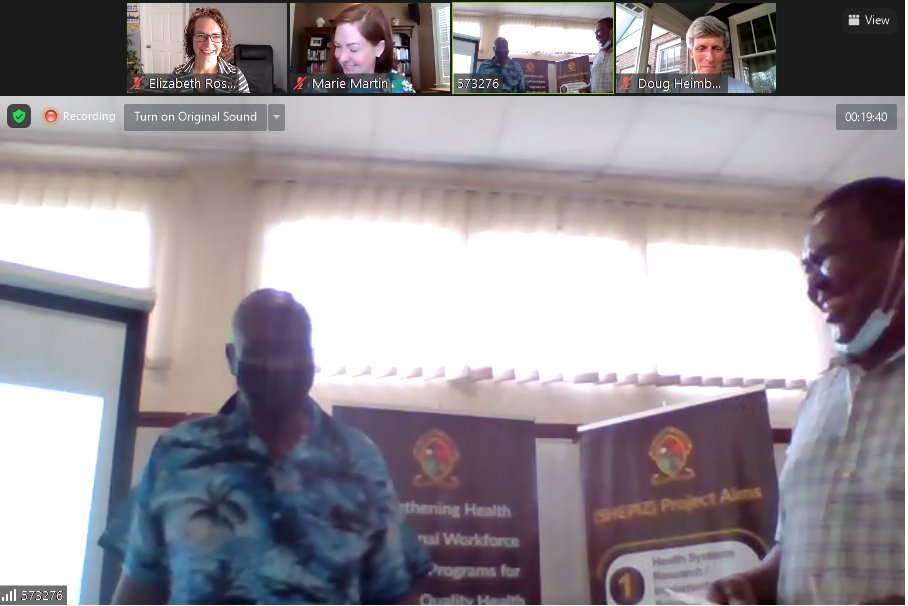 Elizabeth Rose, EdD, MPH (@espitzrose) on Twitter photo Congratulations to faculty <a href="/UnzaOfficial/">The University Of Zambia</a> Ridgeway Campus Schools and Mulungushi Univ for completing the SHEPIZ Mentor Training Programme!
<a href="/Fogarty_NIH/">Fogarty at NIH</a> @vuglobalhealth <a href="/mariehmartin1/">Marie Martin, PhD, MEd</a> <a href="/doug_heimburger/">Doug Heimburger</a> Congratulations to faculty <a href="/UnzaOfficial/">The University Of Zambia</a> Ridgeway Campus Schools and Mulungushi Univ for completing the SHEPIZ Mentor Training Programme!
<a href="/Fogarty_NIH/">Fogarty at NIH</a> @vuglobalhealth <a href="/mariehmartin1/">Marie Martin, PhD, MEd</a> <a href="/doug_heimburger/">Doug Heimburger</a>