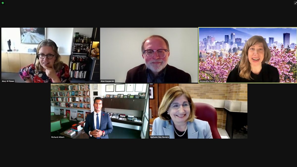 masseysummit's tweet photo. We are live! 21st-century Federalism - Constitutional Space for Cities kicks off with a message from John Tory and a spirited discussion between panellists Alan Kasperski, Alexandra Flynn, Nathalie Des Rosiers, Richard Albert &amp; Mary W. Rowe
 https://t.co/KbSu5BNdqo #MasseySummit https://t.co/1L3WAEG9Bi