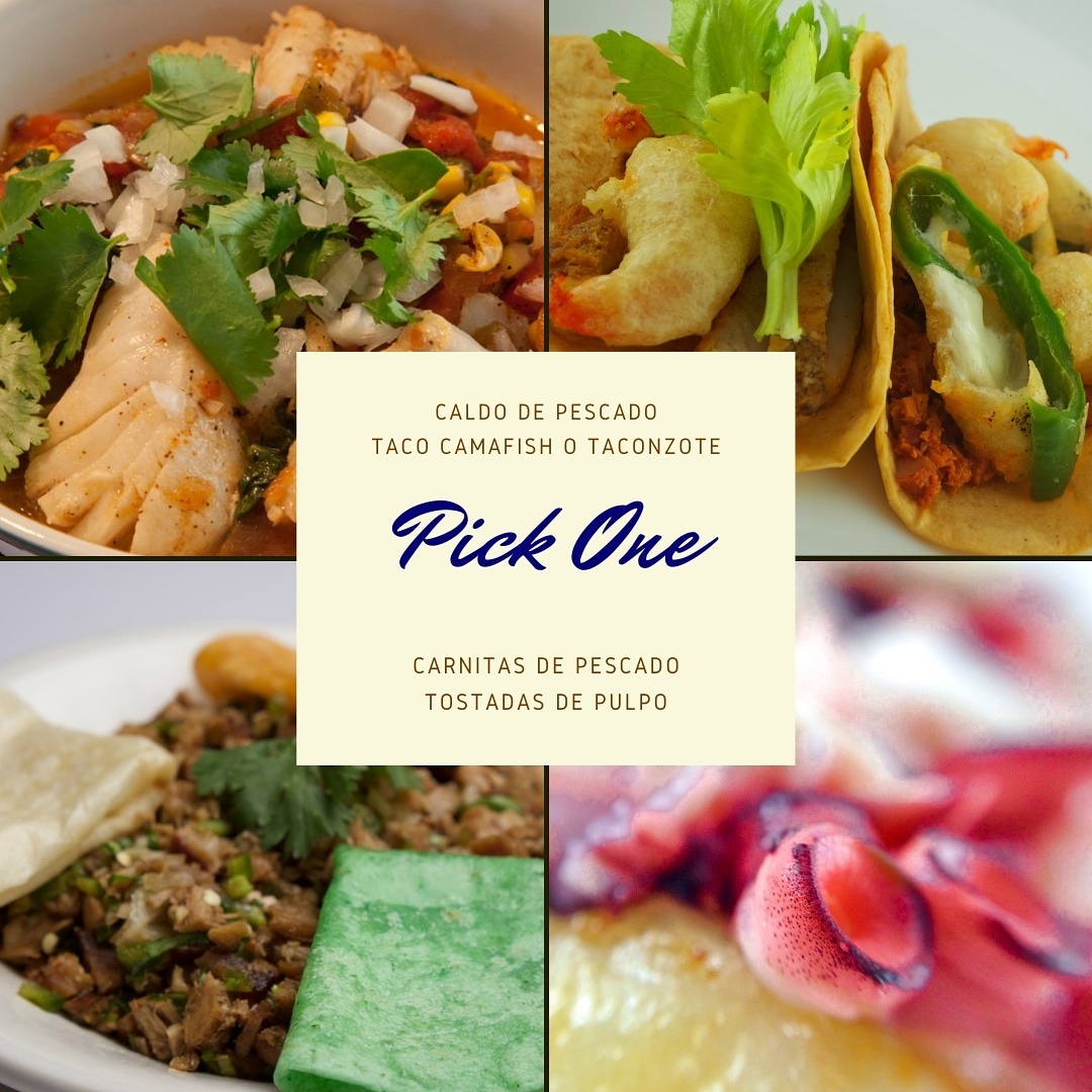 CrownFISH1's tweet photo. Escoge uno 🍤🥗🌮

🔹️Sopa de pescado🍛
🔹️Taco Taconzote / Camafish🌮
🔹️ Carnitas de pescado 🐟🥘
🔹️ Tostadas de pulpo 🐙

@CrownFISH1  Taquería/Marisquería cocina sonorense. https://t.co/kd2eCsjh4j